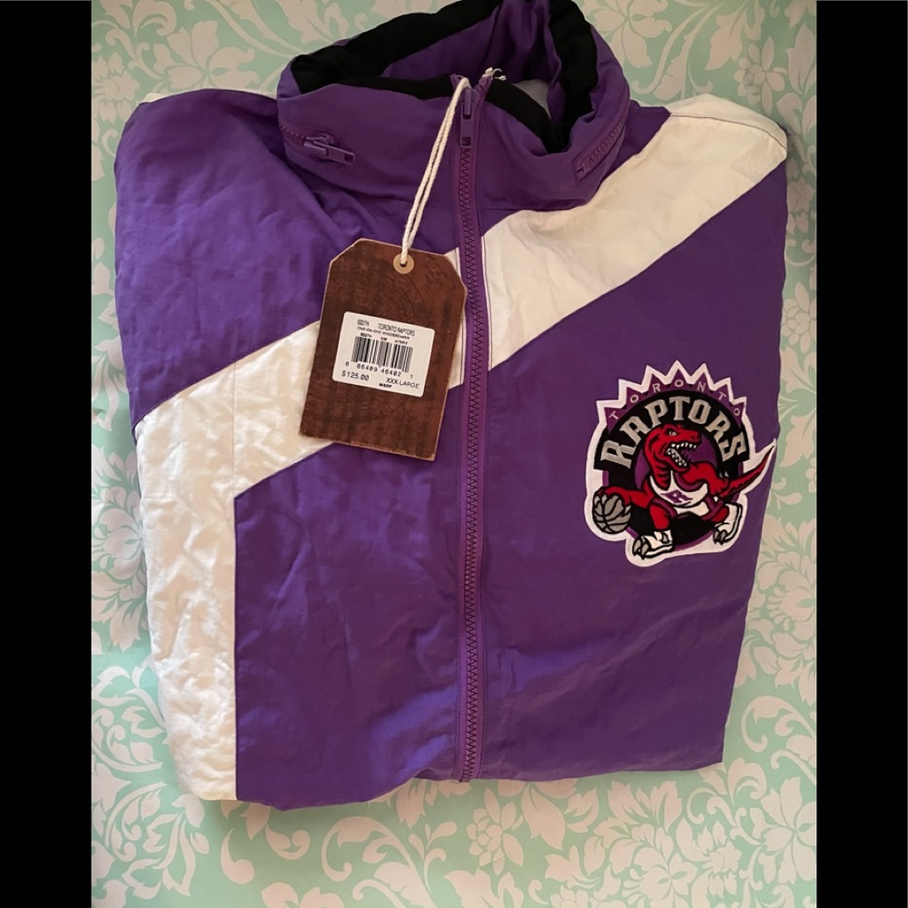Hard wood classic Mitchell&ness one on one Toronto raptors windbreaker jacket